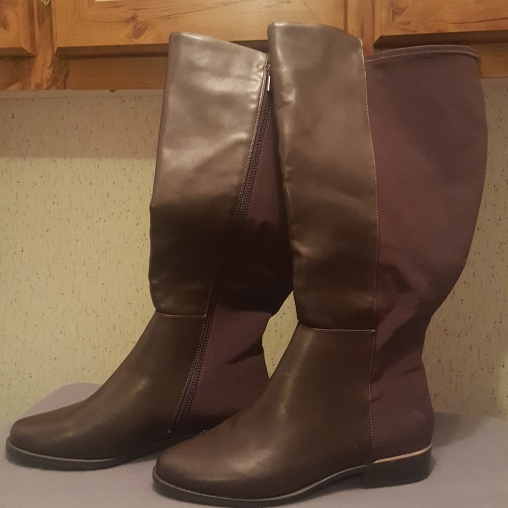 Wide leg boots-NEVWE WORN